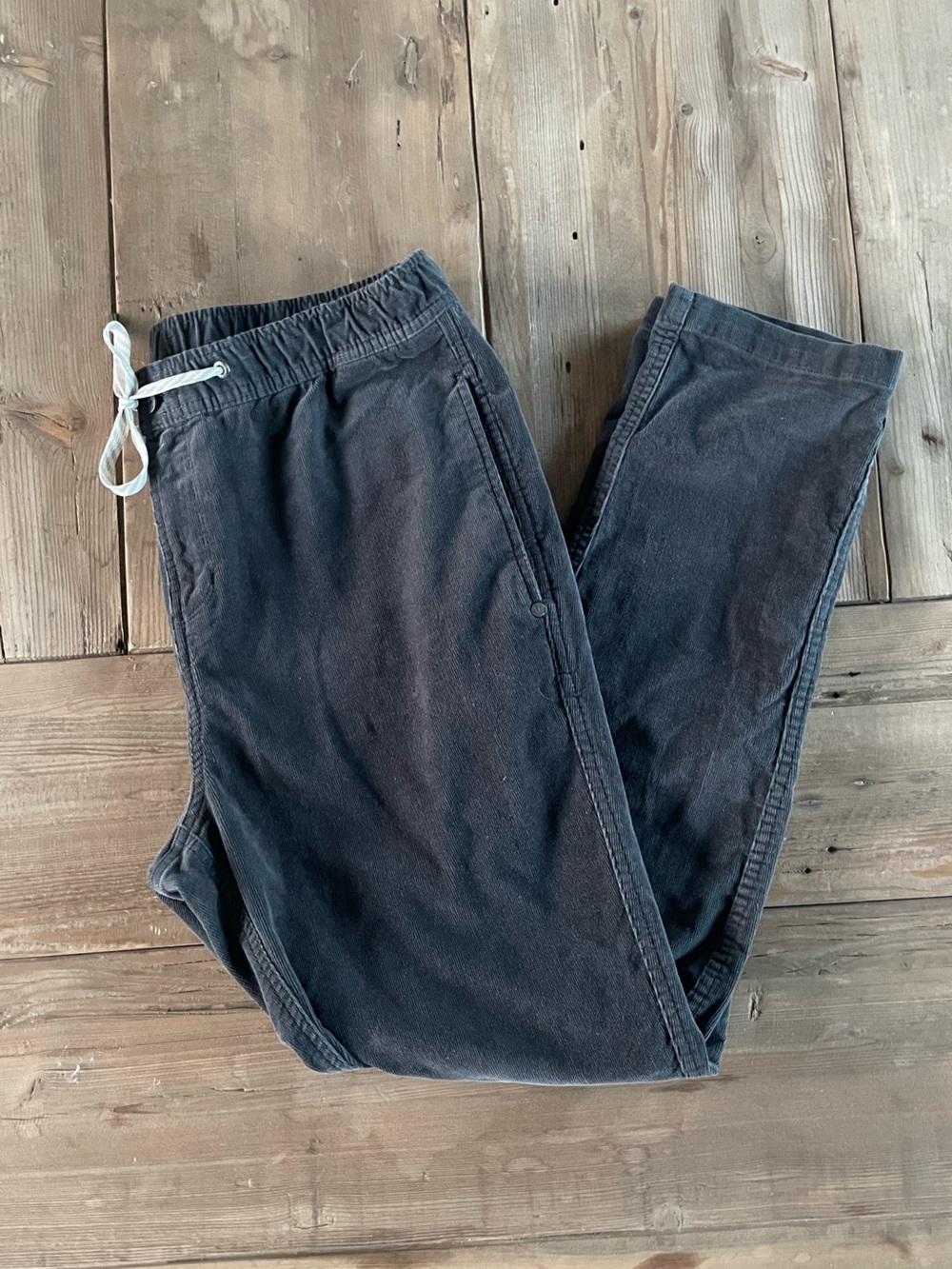 Vuori Gray Corduroy Drawstring Pants